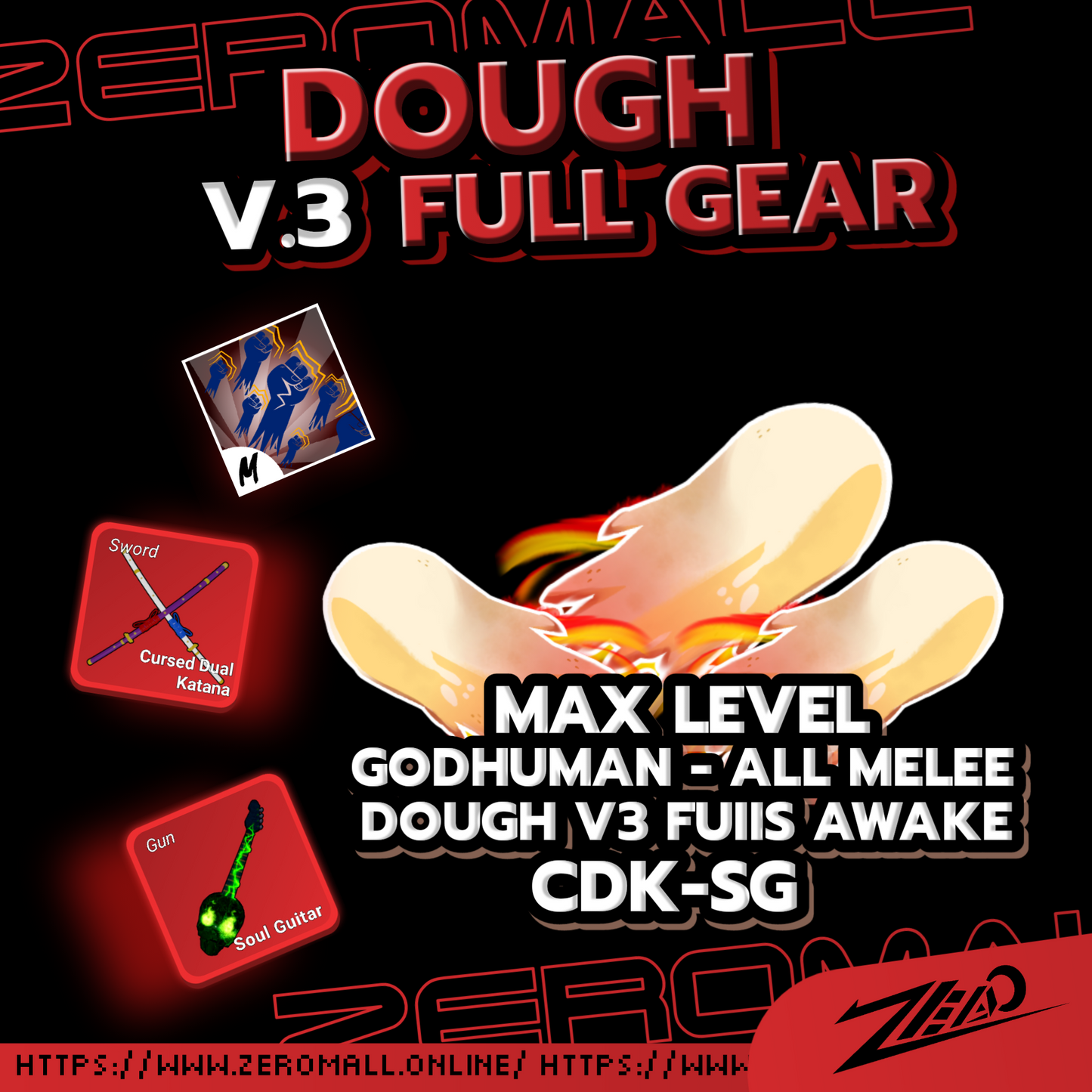 Roblox Blox Fruits Account Dough Awakening